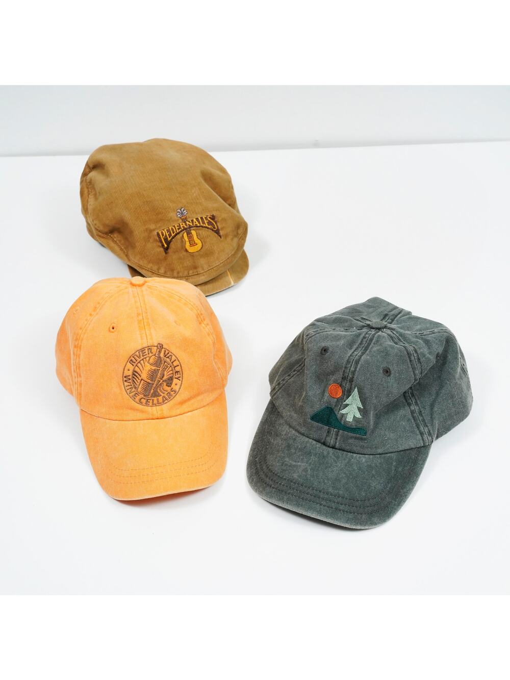 Vintage Hat Bundle Dad Hats Strapback Caps Outdoor Brewery Corduroy Lot of 3
